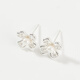 Sanfu 925 silver lace garden earrings pair, elegant sweet jewelry accessories earrings 843738 9230 1 gram