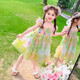 Girls Skirt Summer 2025 New Style Children's Dress Sleeveless Summer Princess Dress for Little Girls Super Beautiful Picture Color 120 cm