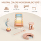 
Orff 6-piece set of baby early education listening exercise wooden comforting piano wind chime children's musical instrument toys Yunduo piano music set