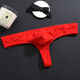 
New thong men's pseudo-girl men's tight thong low waist sexy cotton three-point stretch white M