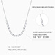 Chao Acer Explosive Blonde Beads Platinum Necklace Women's PT950 Set Clavicle Chain as a Gift for Girlfriend, Priced at RMB 590, 5.1g, Chain Length Approximately 45cm