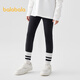Balabala Children's's's Vêtements Children's Leggings Girls 2025 Automne Clothes Nouveau style petit Child's Color Stretch Long Long Black 90001 130