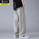 
Woodpecker Ice Silk Pants Men's Summer 2025 Thin Loose Straight-Legged Casual Pants for Boys Quick-Drying Cool Sport Wide-Level Trousers 6636 Military Green L About 110-130Jin [Jin equals 0.5 kg]
