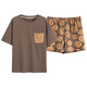 Calculate / Keen (Calculat / Keen) CK Pajamas pour femmes en été coton pur style mignon de style coréen étudiant à manches courtes courtes à manches courtes à manches courtes et à l'automne Summer GXT6630 L (recommandé 95-115jin [Jin est égal à 0,5 kg]))