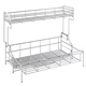 Jijian Space Kitchen Bowl Rack Drain Rack Countertop Multi-functional Pool Place Chopsticks Water Cup Storage Rack Tableware Bowl Dish Storage Rack M688 Large Double-Layer Silver Gray 58CM Full Set of Pendants