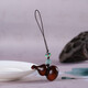 Rosewood gourd mobile phone chain wood carving solid wood diy toy bag pendant Chinese style Fulu portable toy pendant rosewood gourd pendant (gift box)