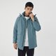 Xue Zhongfei [Off-season clearance] Hot fashion warmth and cold casual and versatile warm down men's down jacket for women duck down deep steel blue 5087-833 XL /180