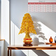 New home move-in ornaments, new Chinese style Zen money tree, tea room, study room decoration, woven handicrafts, prosperous and rich, 70cm high, bold and encrypted (