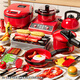 Xidic Mini Kitchen Children's House Cuisinage Toys Sware Sware Fruits and Légumes Coupez Le Cuissier d'auto-cuisinière cadeau d'anniversaire