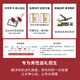 Ebonka法式复古真皮鱼嘴凉鞋女粗跟2025新款夏季时尚露趾方扣高跟鞋大码 杏色 33