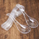 Disposable food-grade spoons, thickened, take-out fast food, transparent plastic spoons, crystal spoons, 100 pieces, 2 bags - simple packaging