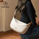 Aokang Bag Damenbeutel Trendy Knödel -Tasche modische einfache und vielseitige Crossbody -Umhängetasche für Freundin und Frau Light Khaki