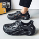 Senma Hole Shoes Men usa zapatillas deportivas informales sin deslizamiento en verano afuera, pisotón suave y de moda sandalias de playa beige 42
