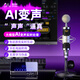 Meisheng AI voice changer computer real-time real-time male-to-female phone call game professional live sound card recording dubbing anchor special voice changer T9-5 black (AI voice changer universal for mobile phones and computers)