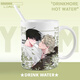 Lu Xuyu Orange Seaside Night Surround Water Cup Lü Tai Zhou Jin Yi Xuan Lü Yuanying 2D Ceramic Cup Student Gift Mug Q3883-Water Night Mug (cup + cup lid + spoon)