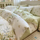 Mercury series small fresh 80 count pure cotton bed four-piece set 100% cotton bedding floral quilt cover dormitory bed sheet three-piece fitted sheet style dense leaf fitted sheet style 1.8m four-piece set