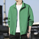 Baleno S&K stand collar jacket men's coat autumn and winter new plus velvet casual loose versatile trendy men's tops Bean Green Regular XL