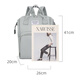 Jia Nier Mommy Bag Mom Bag Bag Sclepley Splatterpression Multifunctional Guthing выходит на работу с серой спиной мама и детская сумка
