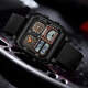 Lu Shizhe [Sommergeschenke] Watch Herrenmodentrend Koreanischer Schüler im koreanischen Stil Alarmuhr Waterdose Elektronik Uhr 6210 All Black [Geschenkbox + Batteriegeschenk]