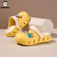 Babudou Children's Crocs 2025 Summer New Style Sandals for Boys and Girls, Comfortable Soft Sole Non-Slip Children's Sandals HBL8016/Yellow 17 cm inner length/Suitable for 5 years old