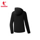
Jordan Sports Jacket Women's Trench Coat Spring and Autumn Windproof Water-Repellent Hooded Outdoor Jacket Long Sleeve Top Black XS