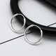 FVIP Old Phoenix 999 Sterling Silver Pure Silver Earrings Plain Hoop Smooth Earrings Versatile Style Real Silver Plain Hoop Smooth Silver 4.862 Grams Sale Event Ends Immediately