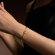 Monologue [5 août Ajustement des prix] Chaîne monologue Goldisme rétro Gold Love Bracelet MR1694 Bracelet d'amour cadeau d'anniversaire 16,25 cm