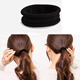 Jiaoxuefei Seamless basic black hair ties 100 pieces hair rope rubber band headband high elastic rubber band to tie hair