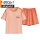 Imitation modale Silk Pure Coton Pyjamas Summer Femmes Pilover Pyjamas Summer Shorts à manches courtes et décontractés Ensemble de vêtements de maison Z9885 M [Recommandé 80-100jin [Jin est égal à 0,5 kg] usure]