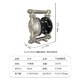 FGO pneumatic diaphragm pump high performance stainless steel 304+F46 EGQBY-15APF DN15 flow rate 2m3/h