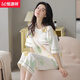 Hengyuanxiang 2025 pajamas for women in summer pure cotton short-sleeved cropped pants can be worn on the outside sweet and casual cotton home clothes can be worn on the outside 9854 [Shorts] M [Suggested 75-90Jin [Jin equals 0.5 kg]]