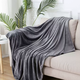 Fantasy flannel four seasons solid color coral fleece blanket sheets upgraded flannel air conditioning blanket children's blanket special price dark gray 150cmx200cm