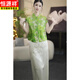 Hengyuanxiang Fashion Short à manches à manches courtes pour femmes 2025 Été Nouveau style chinois Twinkle Top Vêtements pour femmes Green Top M [DÉGISTÉ 105JIN [JIN ÉQUILABLE 0,5 kg] Ci-dessous]