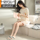 MODAL 2025 Nouveau pyjamas pour les shorts de coton pur d'été pour femmes Le style d'été du printemps et de l'automne peut être porté à l'extérieur de la maison de vêtements à la maison zh-9855 # shorts M (80-100jin [Jin est égal à 0,5 kg]))