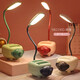 USB plug-in table lamp LED desk lamp mobile phone holder pen holder cartoon desktop ornaments children's gift night light cute little desk lamp kindergarten Children's Day gift cute pet lamb + pen holder function + plug-in style random color