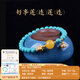 Her generation beeswax magnesite imitation turquoise round bead bracelet lake green bracelet jewelry gift Lianmeng 6mm