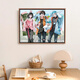 
First conception time agent DIY digital oil painting hand-filled color process hour Lu Guang Qiaoling cartoon character oil painting gx4877 30*40cm thick solid wood inner frame + decorative outer frame (