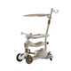 Xiaomi Mijia Intelligent Youpin Eco-chain Brand Children's Scooter 1-3-6-12-year-old big children can sit on a three-in-one slippery car scooter to prevent rollover High-end luxury Mica brown two-in-one