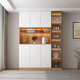 
Sideboard cabinet wall integrated display cabinet modern simple storage cabinet household wine cabinet tea cabinet storage storage cabinet style 12240*40*220 SF Express installation