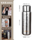 Japanese brand domestic and foreign pure titanium large-capacity thermos cup men's stew tea cup kettle free gift Yamamoto titanium natural color 600ML + cup sleeve
