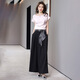Ehangy light luxury brand dress for women 2025 summer new style fashionable and versatile slim temperament and age-reducing high-end skirt bean green + black S