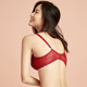 Ordifen [Offre spéciale de compensation] Sous-vêtements pour les femmes sans anneaux en acier, soutien-gorge en dentelle respirant, petits seins rassemblés et récupérer la tasse de poitrines secondaires, Rose Dark Rose XB1502 75A