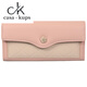 Casa-kupscck portefeuille dames 2025 rose craquette de croissance des femmes portefeuille de croissance des femmes portefeuille à la mode de vache de vache portefeuille noire