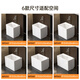 Bathroom artist mop pool ceramic wall hanging mop pool floor-standing household mop pool washing mop basin M1049 white 49*38*40cm single basin