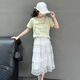 Girls' fashionable sweet lace skirt 2025 summer new Korean version of children's versatile egg skirt 150