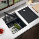 
Jiumu 2025 new style bar balcony invisible small sink cup washer single tank washing basin western kitchen middle island counter mini wash 4839 flip cup washer damping stainless steel