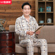 Hengyuanxiang pijamas de algodón puro de mediana edad y ancianos para hombres en primavera y otoño algodón delgado de algodón largo de manga larga Cardigan Home Clothing B829 [Control de acceso abierto] 2XL [recomendado 120-145Jin [Jin equivale a 0.5 kg]]]