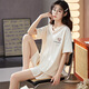 
Victoria's style summer short-sleeved ladies pajamas set cartoon loose girl home clothes casual cute thin pajamas two-piece set D6636 M