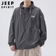 JEEP SPIRIT Jeep sun protection clothing men's ice silk summer jacket thin outdoor fishing high-end anti-UV skin clothing