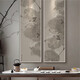 Nouveau style chinois Décoratif canapé de canapé fond d'entrée de salle à manger salle de thé étude peinture peinture encre lotus zen peinture peinture y-693-1 yuhe 70 * 210 élégant cadre d'images en aluminium noir élégant haut de gamme haut de gamme